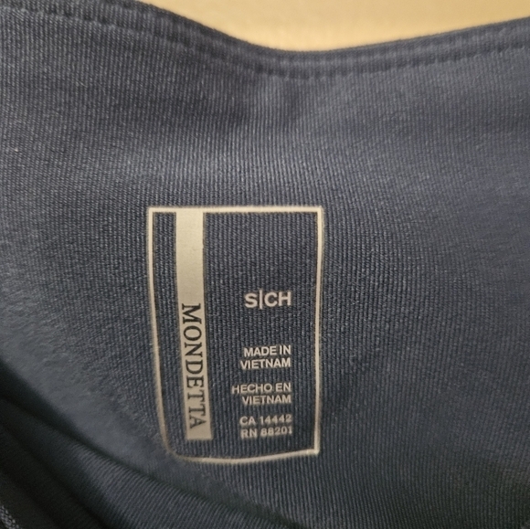 Mondetta Women's Size S Mesh Bottom Leggings Blue - Picture 3 of 5